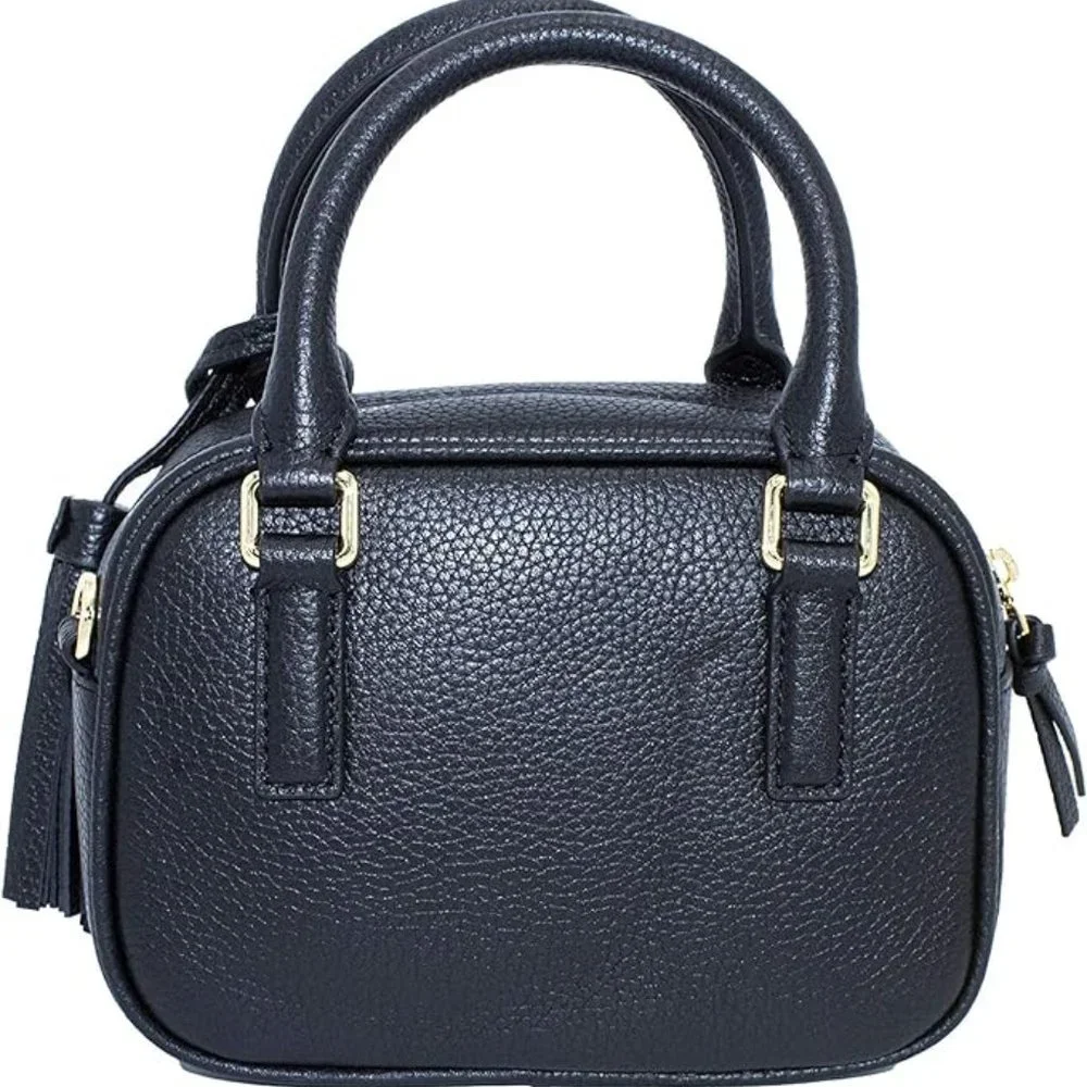 NEW! Tory Burch 74066 Black Thea Mini‎ Gold Hardware Women's Satchel